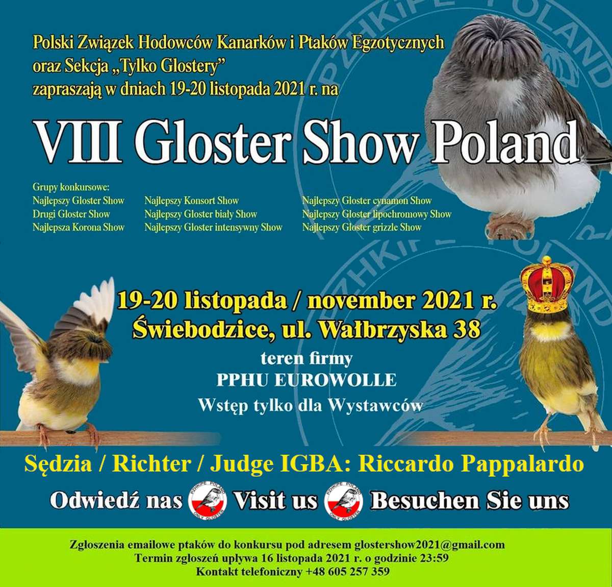 Gloster Show Poland 2021 informacje